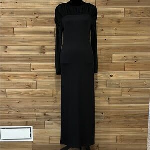 long jersey evening dresses Orange Rhinestone Jersey Long Feather Prom Dress